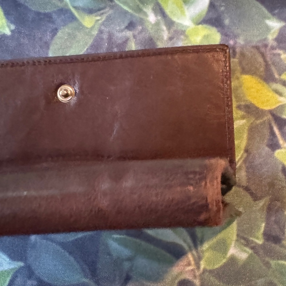 Prada Dark Brown Vintage Leather Wallet - Picture 7 of 9